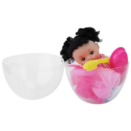 Jouet de jeu de role pour enfants Mini poupee a habiller en forme d'ouf Ensemble de poupees en plastique souple