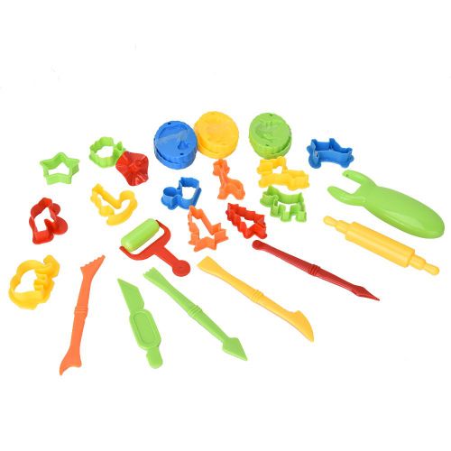 Lot de 26 moules a pate a modeler pour enfants, a faire soi-meme, en argile coloree, a faire soi-meme, pour jouets