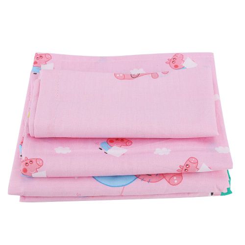 Parure De Lit Pour Bebe En Coton Respirant Avec Housse De Couette Et Drap Plat (N¡Ã 2)