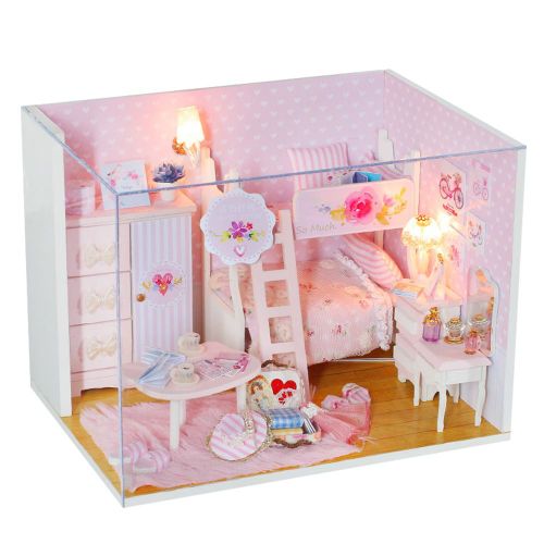 Maison de poupee DIY, jolie maison, mini maison, kit de jouets avec musique