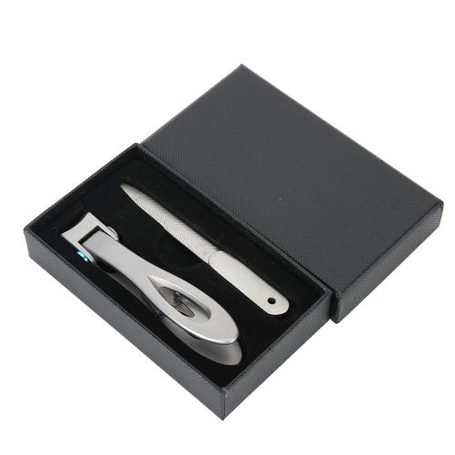 Lot De 2 Grands Coupe-Ongles En Acier Inoxydable, Coupe-Doigts, Lime A Ongles, Pedicure, Manucure, Argent 