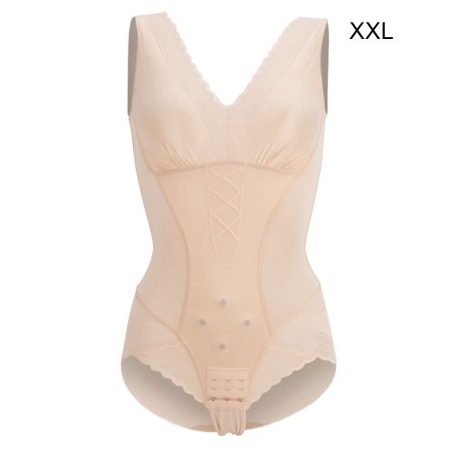 Body Gainant En Dentelle Pour Femme, Sous-Vetement Amincissant Post-Partum, Taille Xxl