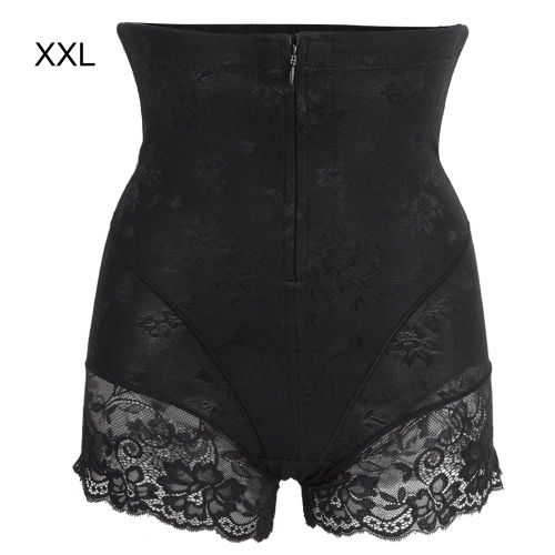 Pantalon Taille Haute Pour Femme Post-Partum Avec Fermeture Eclair, Corset Amincissant Pour Le Ventre Et Les Fesses (Xxl)