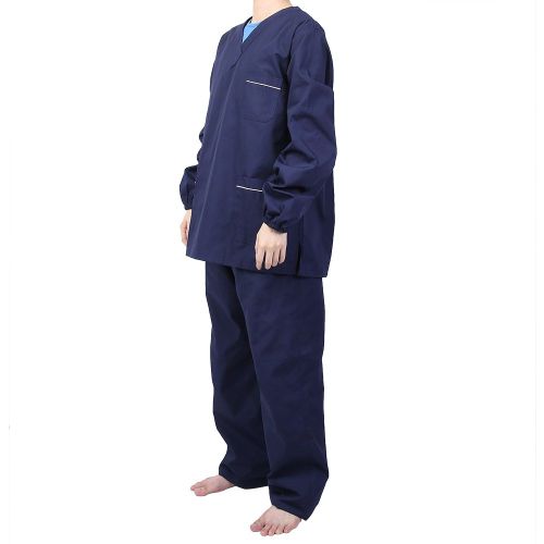 Tenue D'infirmiere, Uniforme D'infirmiere, Respirant, Dentiste, Medecin, Salon, Chemise, Pantalon, Ensemble De Vetements Pour Hommes, Manches Longues, Taille L