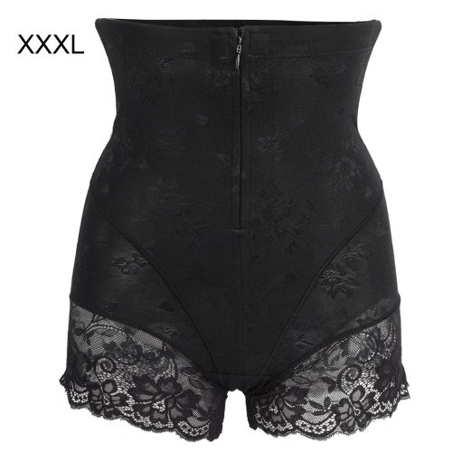 Pantalon Taille Haute Pour Femme Post-Partum Avec Fermeture Eclair, Corset Amincissant Pour Le Ventre Et Les Fesses (Xxxl)