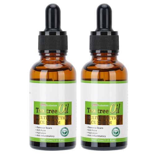 Lot De 2 Serums Hydratants Et Reparateurs Pour Le Visage A L'huile D'arbre A The, Traitement Contre L'acne, Anti-Rides Et Controle Du Sebum 