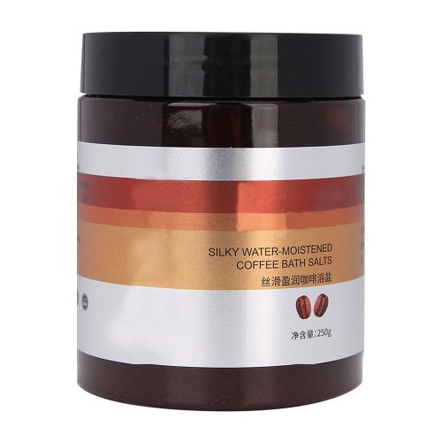 250 G De Creme Exfoliante Au Cafe, Sels De Bain, Sel De Mer Pour Le Corps, Pour Exfolier Et Eliminer Les Peaux Mortes 