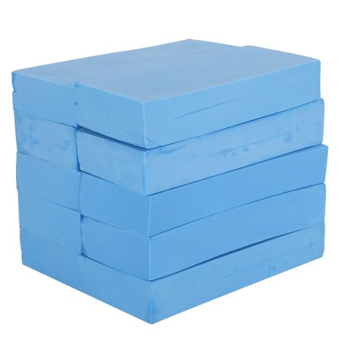 Lot De 10 Eponges De Bain Et De Douche Pour Adultes Et Enfants, Exfoliantes, Bleues 