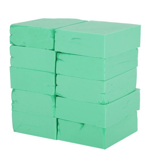 Lot De 10 Eponges Exfoliantes Douces Pour Le Bain, La Douche, Le Spa, La Peau, Vertes 