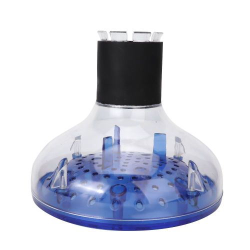 Diffuseur De Souffleur Professionnel Pour Salon De Coiffure, Housse De Protection Contre Le Vent, Diffuseur De Seche-Cheveux, Outil De Coiffure (Bleu Transparent) 
