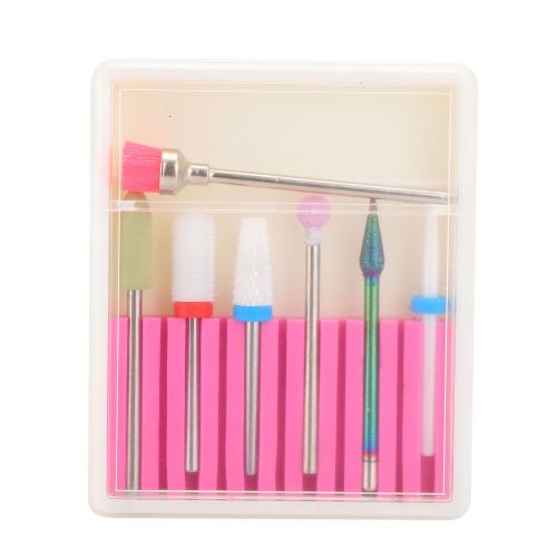 Lot De 7 Forets A Ongles, Limes A Ongles, Fraises Electriques, Polisseuses, Coupe-Ongles, Accessoires De Manucure 03 