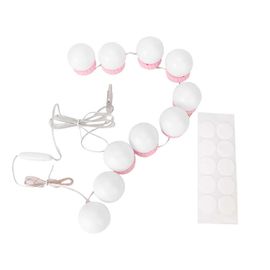 Applique Murale Led Rose A Trois Couleurs Pour Miroir De Maquillage, Coiffeuse
