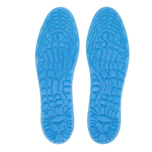 Semelles Orthopediques Unisexes Bleues Pour Le Sport, Absorption Des Chocs, Soutien De La Voute Plantaire, Taille L