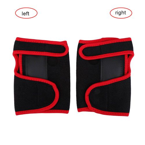 Lot De 2 Bandages De Protection Unisexes Pour Poignet, Noir Et Rouge, Taille Unique 