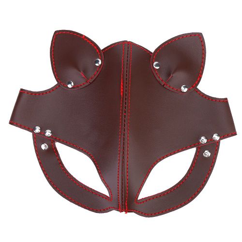 Masque D'animal Mignon Pour Deguisement D'halloween, Deguisement De Vacances, Decoration, Noir, Rouge, Taille Unique