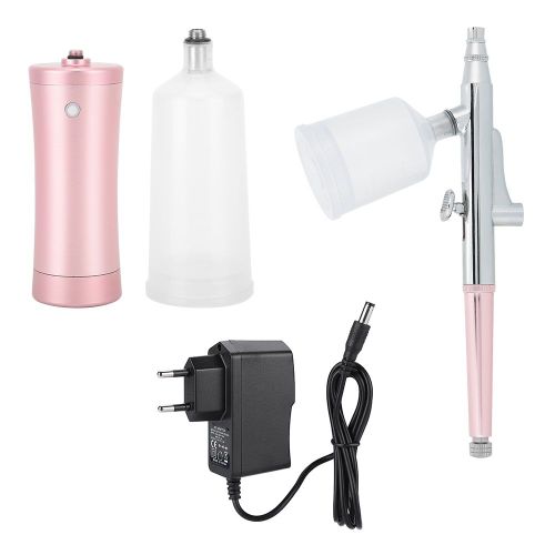 Kit aerographe multifonction avec buse de pulverisation d'oxygene, outil de peinture pour ongles, prise UE 100-240 V