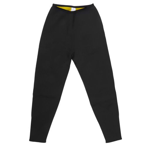 Pantalon De Yoga Decontracte Taille Haute Pour Femme, Couleur Unie, Elastique, Doublure Jaune, Noir, Doublure Jaune, S