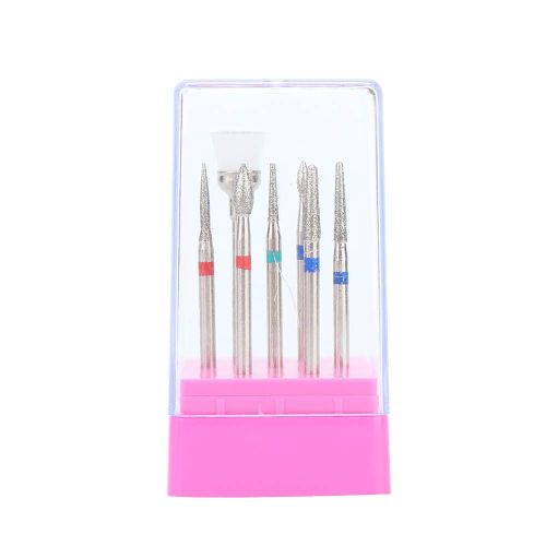 Lot De 7 Tetes De Poncage Professionnelles Pour Nail Art, Pour Eliminer Les Peaux Mortes, Poncage Et Polissage Des Ongles, W7 