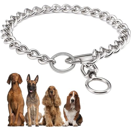 Kal-Colliers De Chien De Chaîne, En Métal En Acier Inoxydable À Mâcher Collier Collier P Collier De Chaîne Avec Fermoir De Connexion Pour Petits Chiens Moyens