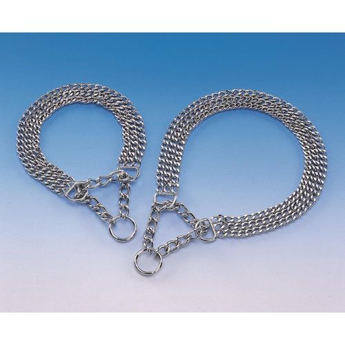 Kal-Chaîne Collier Trois Rangées Chromée