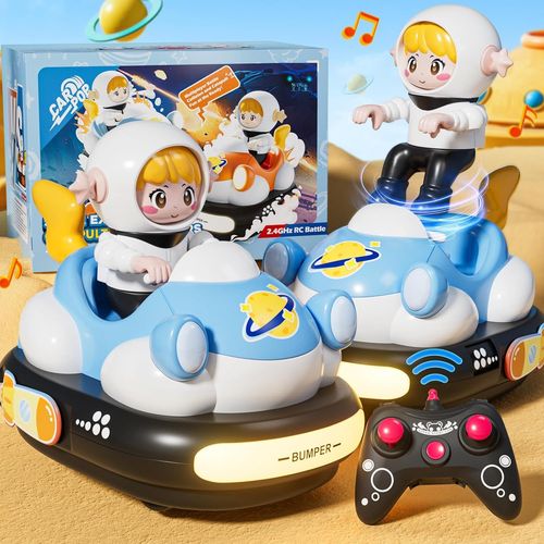 KAL-Voiture Télécommandée Enfant Avec Lumière Et Musique, 2.4Ghz Radiocommandée Rc Car Toy Jouet Enfant 4 5 6 7 8 Ans Garcon Fille Cadeau, Bleu