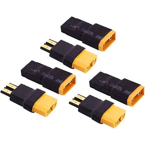 Kal-3paires Sans Fils Xt90 À Traxxas Trx Prise Femelle Adaptateur Mâle Connecteur Sans Fil Pour Rc Fpv Drone Voiture Lipo Nimh Chargeur De Batterie Esc-Kalanka