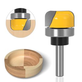 KAL-Tige De 8 Mm - Bol Et Plateau - Fraise À Rainurer Pour Le Travail Du Bois, À Becs Ronds Modèle Routeur Bits, Plat Sculpture Routeur Bits Wood Cutter Bowl Pattern Routeur Bit