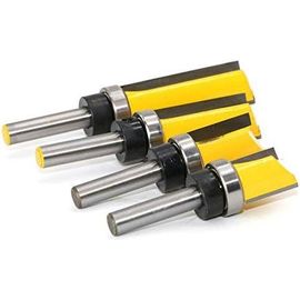KAL-Fraise À Copier, Routeur De Fraise À Bois Queue 8Mm Lame 38Mm En Acier Allié Haute Qualité Pour Travail Du Bois Massif/Panneau De Particules/Mdf À La Main, Jaune (8 * 3/4 * 38Mm) 1Pc