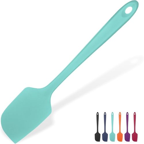 Kal-Grande Spatule En Silicone: 315¿ Résistant À La Chaleur Maryse Grattoir Flexible Et Antiadhésif, Ustensile De Cuisine Pour La Cuisson Pour Mélanger Remuant Raclant (29cm, Ciel Aqua)