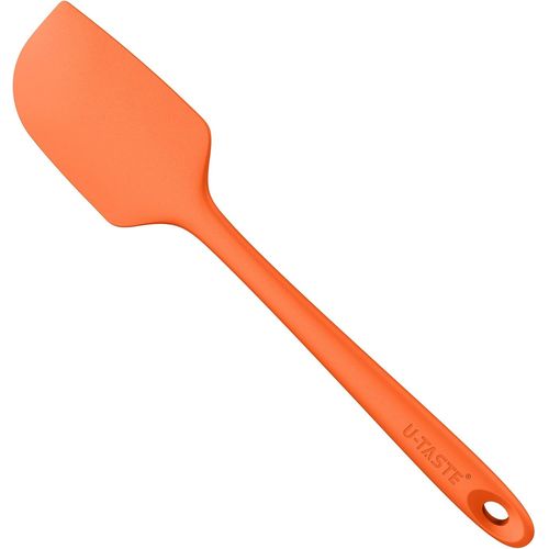 Kal-Grande Spatule En Silicone: 250¿ Résistant À La Chaleur Maryse Grattoir Flexible Et Antiadhésif, Ustensile De Cuisine Pour La Cuisson Pour Mélanger Remuant Raclant (29cm, Orange)