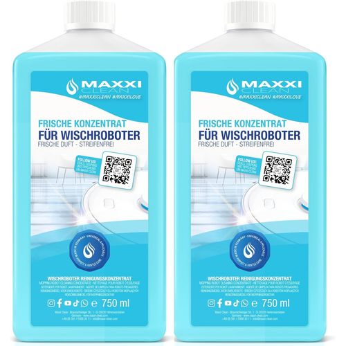 Kal-Nettoyant Pour Robot D'aspiration 2x 750 Ml | Parfum Frais | Nettoyant Sols Universel Concentré | Liquide D'essuyage Produits De Nettoyage Sols Parquet Carrelage