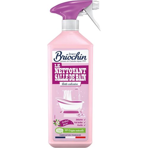 KAL-Jacques -Nettoyant Salle De Bain 3 En 1 : Nettoie, Détartre Et Purifie -Parfum Floral -99% D'Origine Naturelle -Ecocert -Fabriqué En France -Pulvérisateur -750Ml