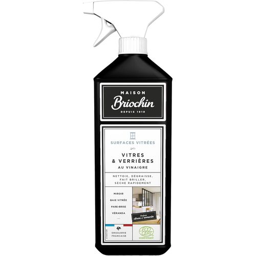 KAL-Maison : Nettoyant Vitres Et Verrières -Au Vinaigre -Nettoie, Dégraisse, Fait Briller Les Surfaces Vitrées -Séchage Rapide -Parfum Citron -Fabriqué En France -750Ml