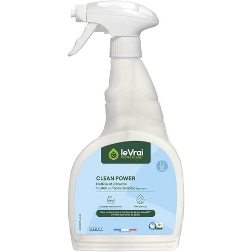 KAL-Détachant Clean Power -Spray Nettoyant Multi-Surfaces, Prêt À L`Emploi, Senteur Pin Des Landes -Fabrication Française -Pulvérisateur 750 Ml