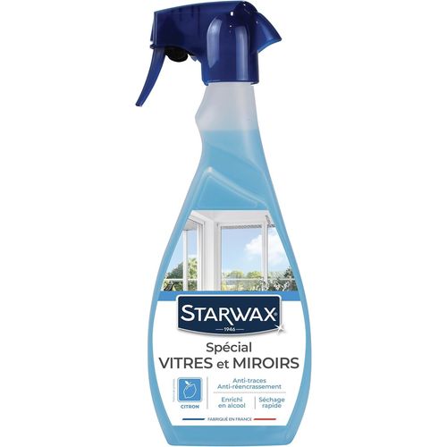 KAL-Nettoyant Spécial Vitres Et Miroirs -500 Ml -Idéal Contre La Poussière Et La Pluie -Haute Teneur En Alcool -Séchage Rapide -Sans Traces -Pratique