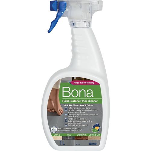 KAL-Nettoyant Pour Sols Durs -Spray 1L -Nettoyant Parquet Stratifié -Pvc -Carrelage -Sans Résidu & Sèche Rapidement