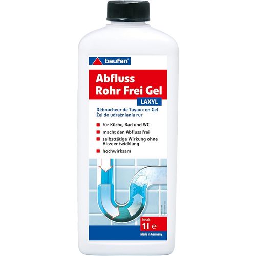 KAL-Laxyl Gel De Débouchage Des Canalisations 1L -Déboucheur De Canalisations, Débouche Les Canalisations, Nettoyage Très Efficace Des Canalisations Pour La Cuisine, La Salle De Bain & Les Wc