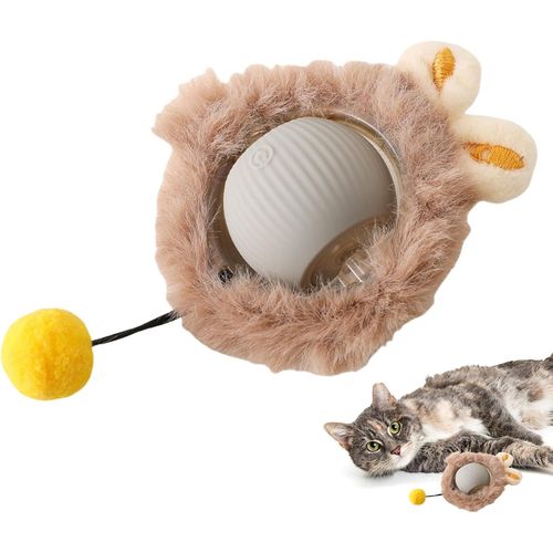 KAL-Balle À Rouler Automatique Pour Chat | Balle Mobile Interactive Pour Chats Et Chiens | Balle Rebondissante Portable Pour Animaux De Compagnie | Jouet Automatique Pour Petits Chiens Et Chats