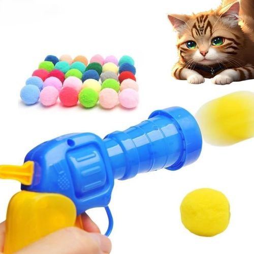 KAL-Jouets Interactifs Pour Chat Pour Jeu Créatif Et Entraînement ¿ Mini Pompons, Jouets En Peluche Extensible, Et Plus Encore ¿ Fournitures Pour Chat Et Accessoires Pour Animaux De Compagnie