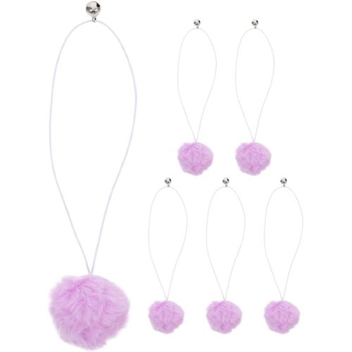 KAL-6Pièces Balles Suspendues Interactives Avec Cloche Pour Jouets De Chats Accessoires De Remplacement Pour Arbres À Chats Et Grattoirs