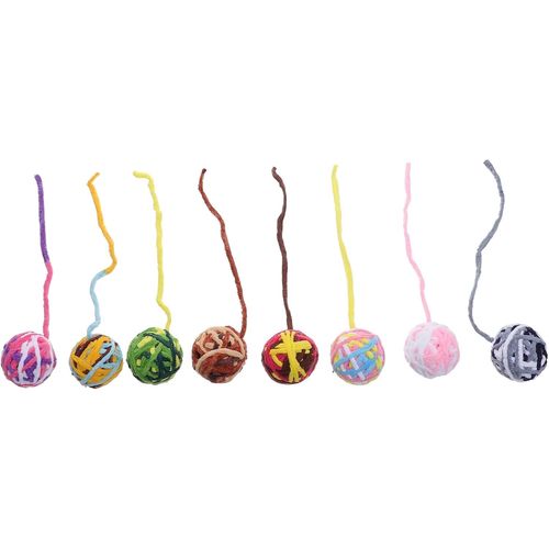 KAL-Lot De 8 Clochettes Colorées Pour Chat Jouets Interactifs Pour Chaton Pour Lexercice Et Le Plaisir