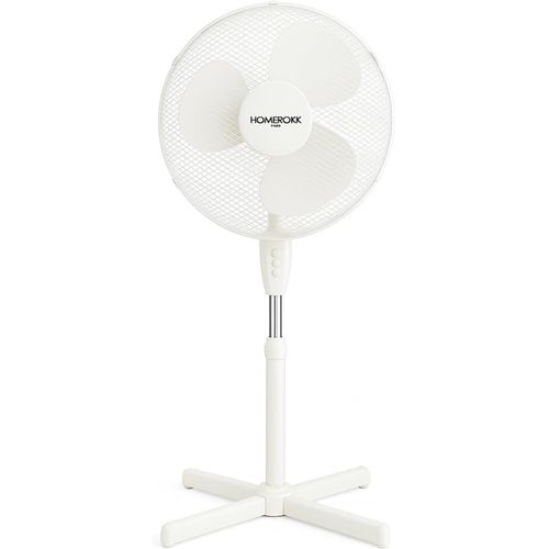 HOMEROKK PARIS - VENTILATEUR SUR PIED OSCILLANT Ø40 CM - 3 VITESSES - 125 CM