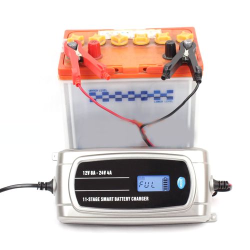 Chargeur De Batterie De Voiture, Mainteneur De Batterie Automatique Etanche Avec Ecran Lcd Pour Camion Fbc 122408