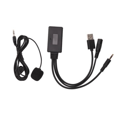 Cable d'entree auxiliaire Bluetooth 5.0 professionnel pour voiture, adaptateur USB avec microphone de remplacement pour Hyundai