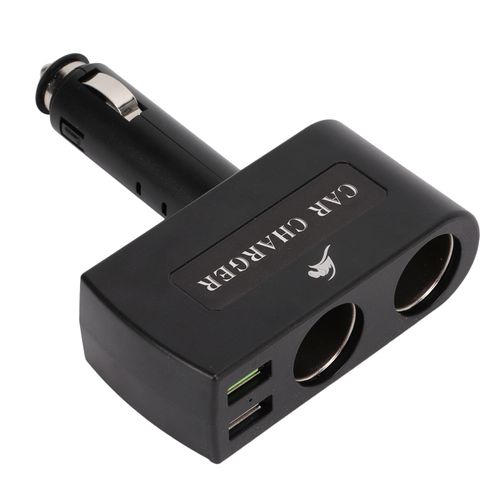 Adaptateur De Chargeur De Voiture Dc12-24 V Qc3.0, Double Port Usb, 2 Prises, Repartiteur Allume-Cigare, Pliable A 90¡Ã-180¡Ã