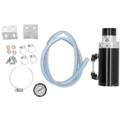 Reservoir De Recuperation D'huile Moteur Universel, Reservoir De Reniflard Avec Manometre De 0 A 14 Psi, Noir