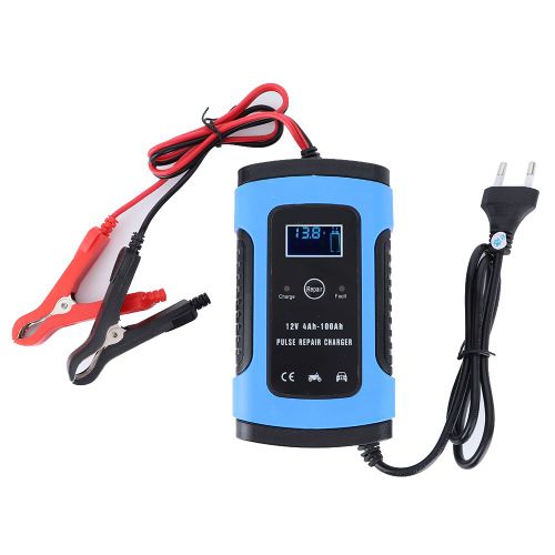 Chargeur De Batterie 12 V 6 A Avec Ventilateur Silencieux Pour Voiture Et Moto, Prise Ue 100-240 V