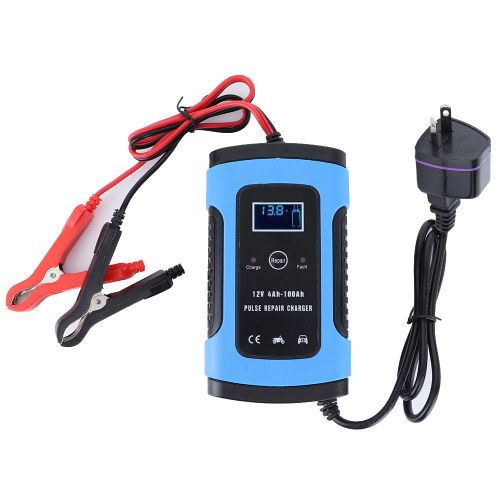 Chargeur De Batterie 12 V 6 A Avec Ventilateur Silencieux Pour Voiture Et Moto, Prise 100-240 Vau
