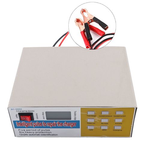 Chargeur De Batterie De Voiture, Reparation D'impulsion Intelligente, Protection Automatique, Charge Rapide, Abs, Metal