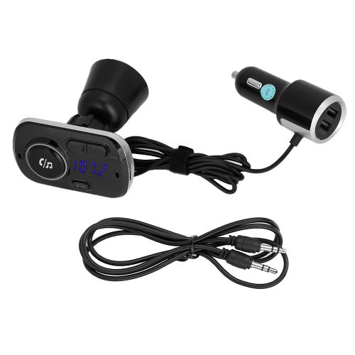 Adaptateur de transmetteur FM radio numerique Bluetooth DAB pour voiture, lecteur MP3, mains libres, double USB